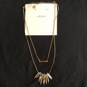 Stella & Dot gold necklace